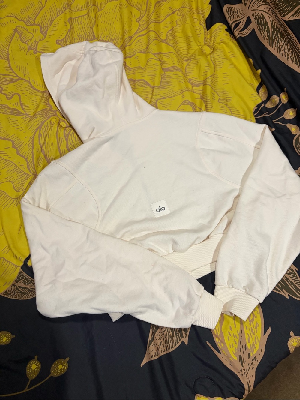 Alo Sweet Escape Hoodie Ivory Medium